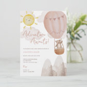 Adventure Attend Baby shower Invitation (Debout devant)