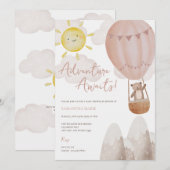 Adventure Attend Baby shower Invitation (Devant / Derrière)