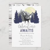 Adventure Attend Baby shower Invitation (Devant / Derrière)