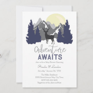 Adventure Attend Baby shower Invitation