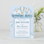 Adventure Attend Baby shower Invitation (Debout devant)