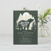 Adventure Attend Bear Baby shower Invitation (Debout devant)