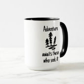 Adventure Attend Camping Forest Mug à deux tons (Devant droit)
