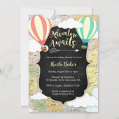 Adventure Attend Invitation Baby shower Voyage (Devant)