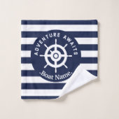 Adventure Attend. Nommez Votre Bateau. (Gant de toilette)