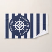 Adventure Attend. Nommez Votre Bateau. (Serviette à main)