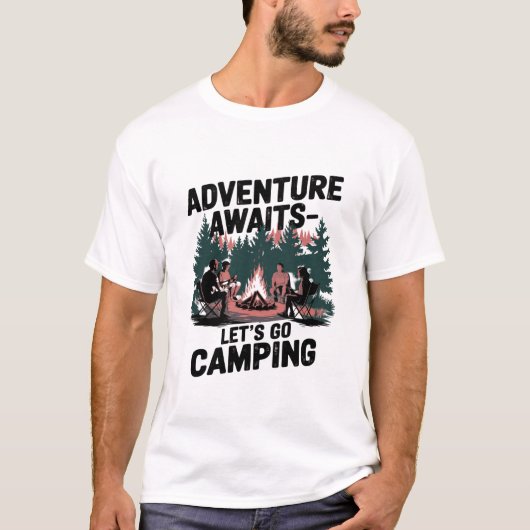 Adventure Attend T-Shirt Camping (Devant)