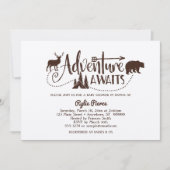 Adventure Attend Wilderness Baby shower Invitation (Devant)
