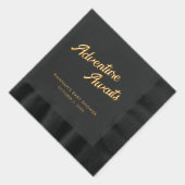 Adventure Await Baby shower Foil Stamped Napkins (Droite)