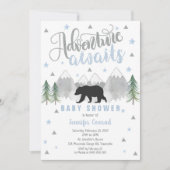 Adventure Await Baby shower Invitation - Baby Boy (Devant)