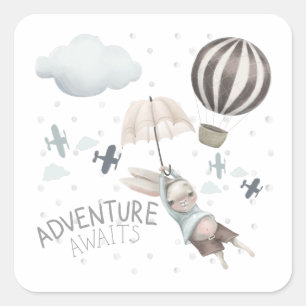 Adventure Await Bunny Stickers