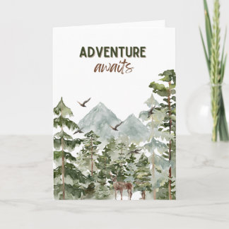 Adventure Await Carte de voeux, Voyage, Wanderlust