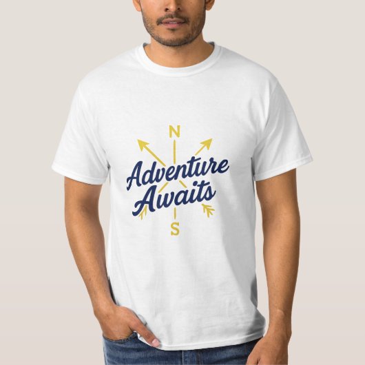 Adventure Await Devis Voyage T-Shirt (Devant)