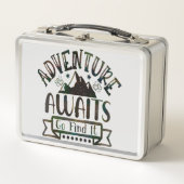 Adventure Await Go Find It Metal Lunch Box (Devant)
