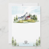 Adventure Await Mountain Forest Vrijgezellenfeest Kaart (Achterkant)