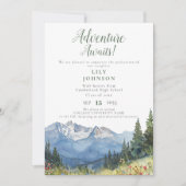 Adventure Await Mountains Faire-part de diplôme (Devant)