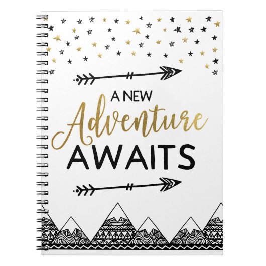 Adventure Await Notebook Notitieboek (Voorkant)