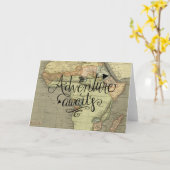 Adventure Await Old World Carte (Fleur jaune)