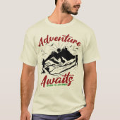 Adventure Await T-Shirt | Devis de voyage (Devant)