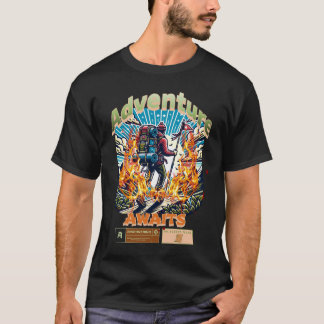 Adventure Await T-shirt Outdoor Nature Lover