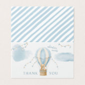 Adventure Await Teddy Bear Baby shower pliable (Outside Unfolded)