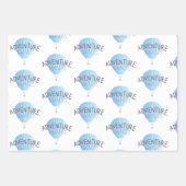 Adventure Await Wrapping Papier à feuilles plates (Devant)