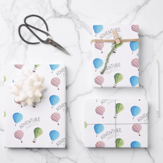 Adventure Await Wrapping Papier à feuilles plates (Recto)