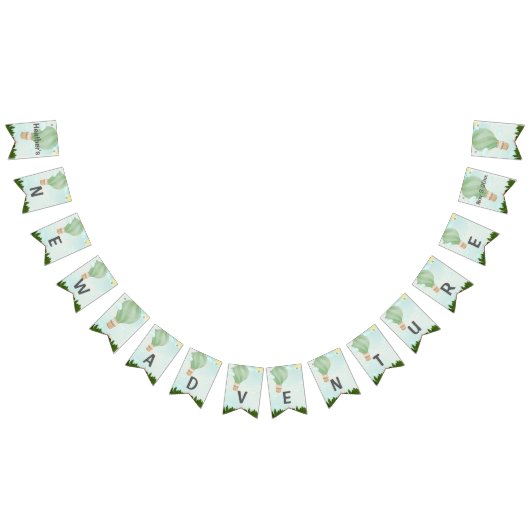 Adventure Awaits Baby shower|Aangepaste naam en da Vlaggetjes (Alle)