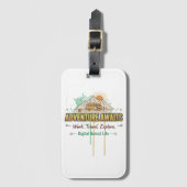 Adventure Awaits  Bagagelabel (Voorkant (verticaal))