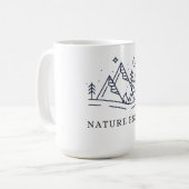 "Adventure Awaits Camping Graphic Koffiemok (Voorkant links)