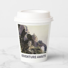 Adventure Awaits. Fantasy landscape Papieren Bekers