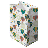 Adventure Awaits Hot Air Ballon Medium Cadeauzakje (Achterkant Gekanteld)