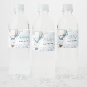 Adventure Awaits Hot Air Ballon Waterfles Etiket