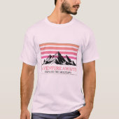 Adventure Awaits Mountain Sunset T-Shirt (Devant)