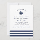 Adventure Awaits | Nautical Baby Shower Invitation (Devant)