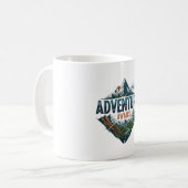 Adventure Awaits Peaks & Valleys Coffee Mug (Devant gauche)