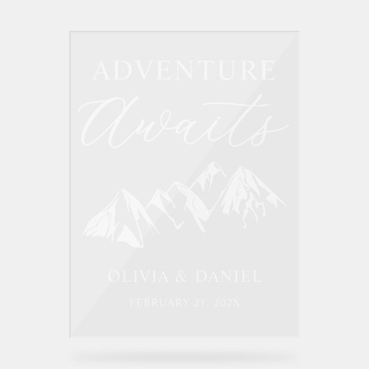 Adventure Awaits Personalized Wedding (Recto)