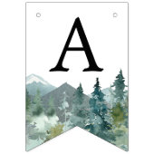 Adventure Awaits rustige bergen Vlaggetjes (Eerste vlag)