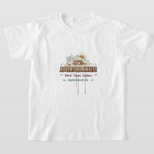 Adventure Awaits  T-shirt (Laagn)
