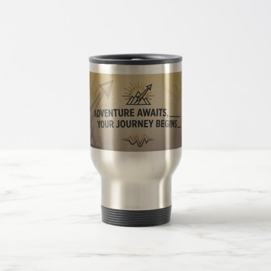Adventure Awaits Travel Mug – Customizable Gift (Centre)
