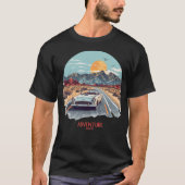 Adventure Awaits 🚗 | Vintage Road Trip T-Shirt (Devant)