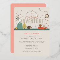 Adventure Awaits Woodland Girl Virtual Baby shower