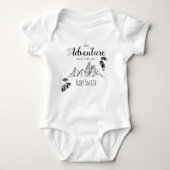 Adventure awaits you customizable name romper (Voorkant)