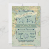Adventure Baby Boy Shower Invitations (Devant)