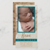 Adventure Baby Photo Faire-part (Devant / Derrière)