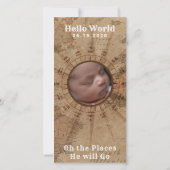 Adventure Baby Photo Faire-part (Dos)