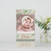 Adventure Baby Photo Faire-part (Debout devant)