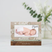 Adventure Baby Photo Faire-part (Debout devant)