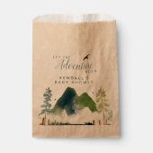 Adventure-Baby shower Bedankzakje (Voorkant)