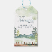 Adventure-Baby shower Cadeaulabel (Voorkant)